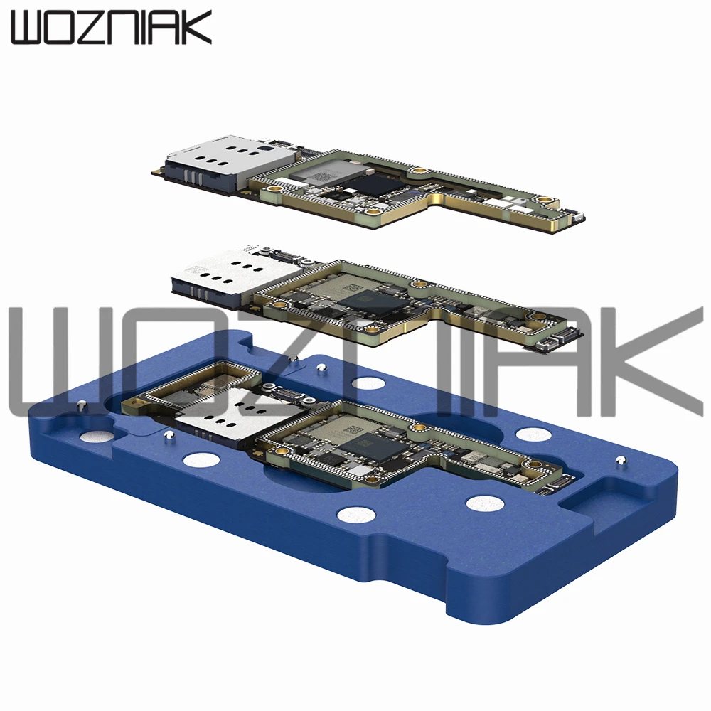 Kopen Qianli Middelste Laag Board BGA Reballing Stencil Plant Tin Platform voor iPhone X XS XSMAX Moederbord Reparatie Reballing Stencil