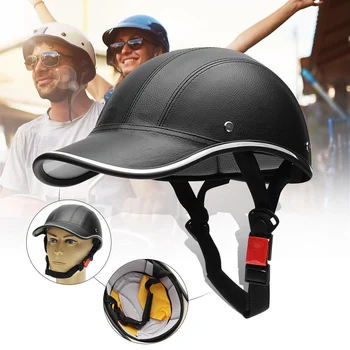

Electric Car Half Helmet Unisex Personalized Duckbill Hats ABS PU Leather Protective Helmet For Motorcycle /Bike/Bicycle