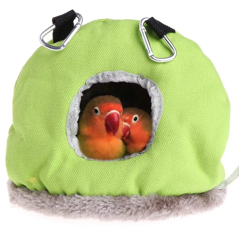 

2020 Parrot Nest Plush Warm Winter Hammock Pet Bird Hanging Swing Bed Cave Hanging Bed Cave for Parakeet Hamster Squirrel
