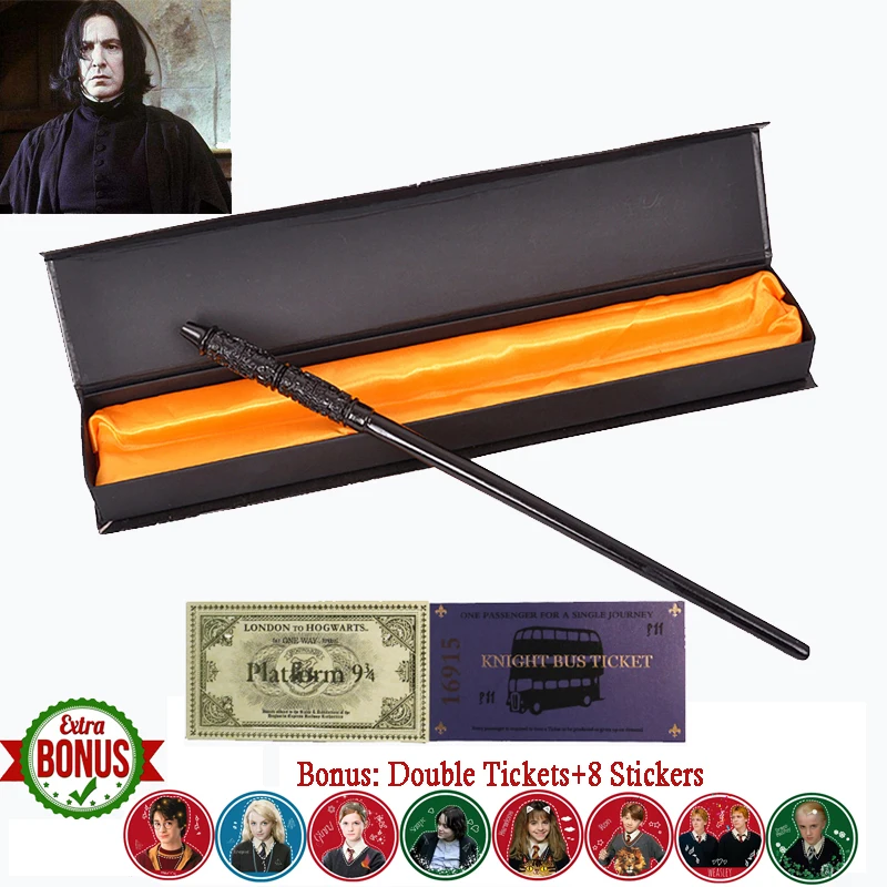 22 Kinds of Harry Series Magic Wand with Box Voldemort Ron Hermione Dumbledore Luna Magic Wand Knight Bus Hogwart Train Ticket