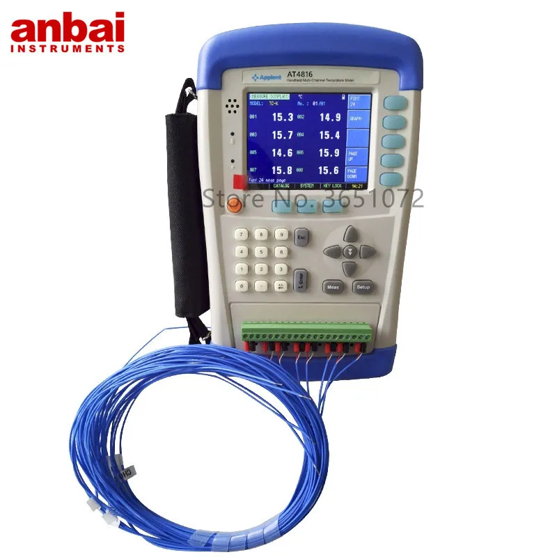 

AT4816 multi-channel temperature meter with 16 channels K type sensor