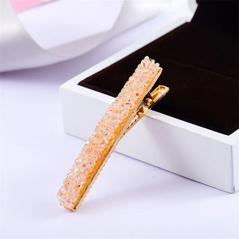 2019 Korea Pearls Hair Clip Pins for Women Girls Spring Fashion Crystal Rhinestone Metal Hairpin Hair 4
