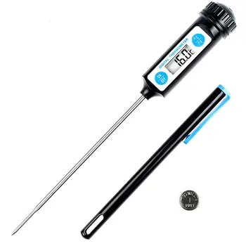 

Food Thermometer Waterproof Thermometer Barbecue Baking Milk Temperature Probe Oil Temperature Water Non-Toxic