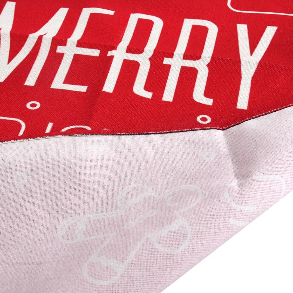 QIFU Christmas Printed Kitchen Apron Kids men women Chef Cooking Aprons Cotton Linen Waist apron Home Cleaning Tools