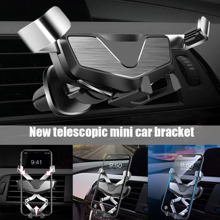 Car Mount Car Air Vent Bracket Universal Telescopic Free Adjustable Holder for 4.7-7 Inch Phone F-Best