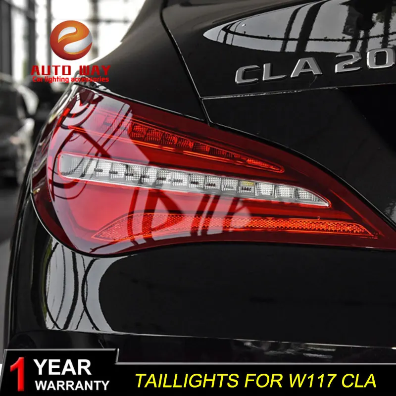 Автомобильный Стайлинг задний фонарь чехол для Mercedes-Benz CLA W117 CL180 cl200 задние фонари- задние фонари светодиодный задний фонарь