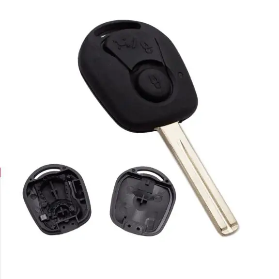 New 2 Buttons Remote Key Case Shell for Ssangyong Actron Kyron RextonUncut Blade Key Cover Replacement 2 buttons car remote key shell for ssangyong actyon kyron rexton original key shell hyn10 blade for ssangyong car keys case