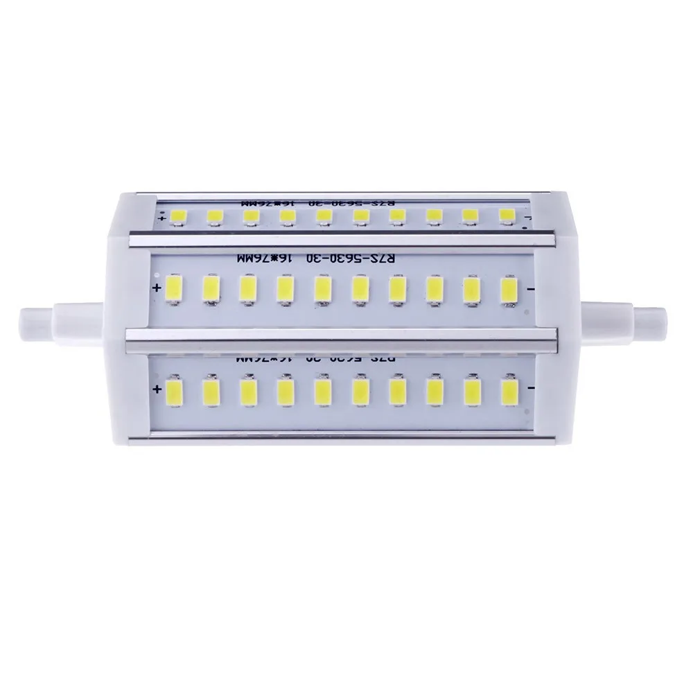 R7S 10W 30 Leds 5630 Smd Lampadina A Risparmio Energetico 118Mm Bianco 100-240V Sostituire Il Proiettore Alogeno