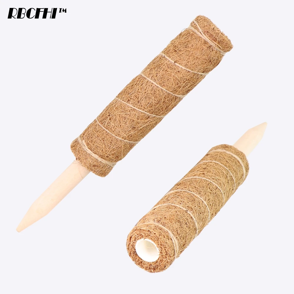 

3PC 30-50CM Garden Moss Pole Coir Totem Coconut Palm Sticks Vine Support Stick for Indoor Plant Climbing Extension Pillar