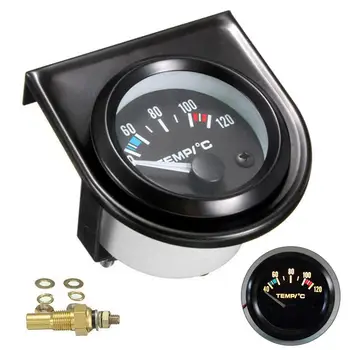 

2" 52mm Car Gauge Auto Digital LED Water Temp Temperature Gauge 40-120 Celsius Measure Automobile 4/6/8 Cylinder Gasoline Cars 7