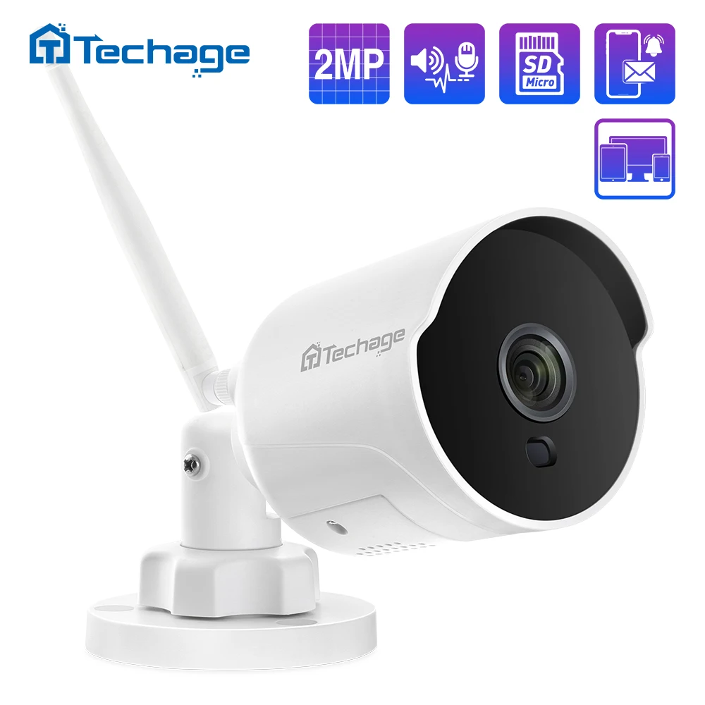 

1080P 2MP Wireless IP Camera IR Night Vision Two-Way Audio Record P2P Onvif Video Security Wifi Camera Outdoor CCTV Surveillance