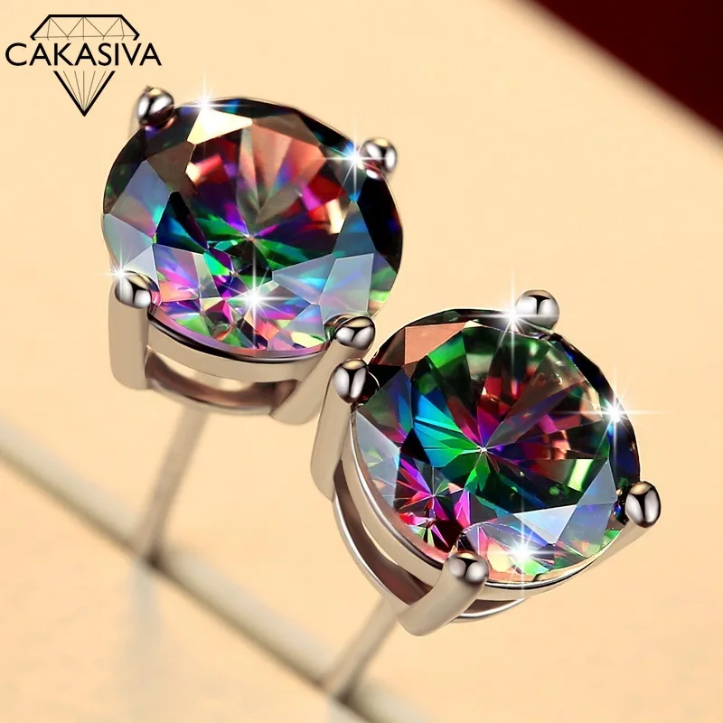 Серьги из серебра 925 пробы для мужчин и женщин классические квадратные круглые