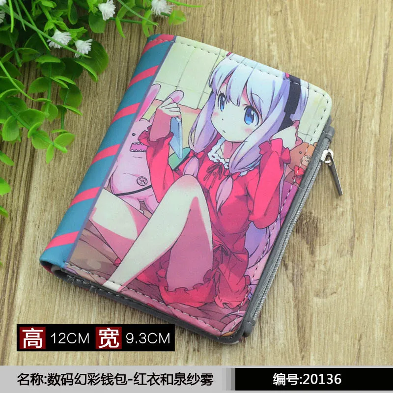 Подарочный аниме кошелек с отделением для карт ероманга сенсей Izumi Sagiri короткий