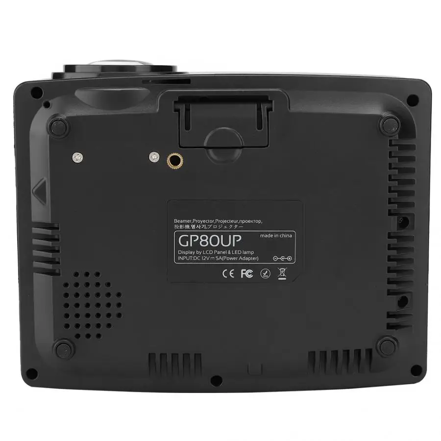 GP80UP светодиодный Bluetooth WiFi проектор для Конференции 800*480 16:9 Портативный ЖК-проектор с поддержкой Android 6.0.1 4K 110 V-240 V
