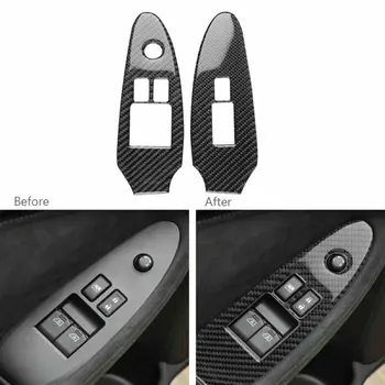 

Trim Switch Panel Frame Carbon Fiber Window Lift Accessories Decoration