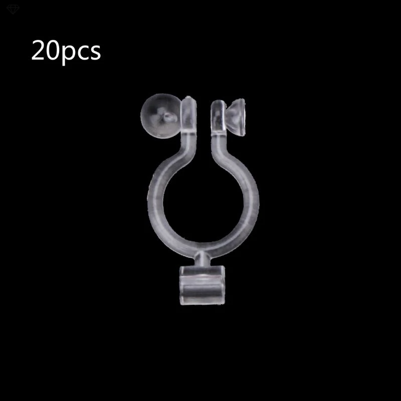 20Pcs Invisible Clip-on Earring Converters for Non Pierced Ears Jewelry  Findings - AliExpress