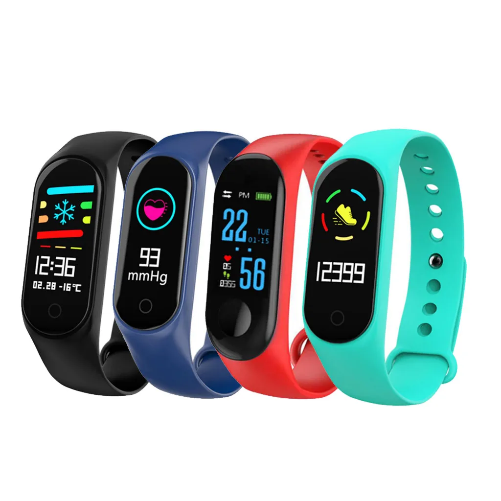 

2019 New M3S Intelligent Sports Ring Watchband 0.96" IPS Color Touch Screen Bluetooth Smart Bracelet Band Smartband Smartwatch