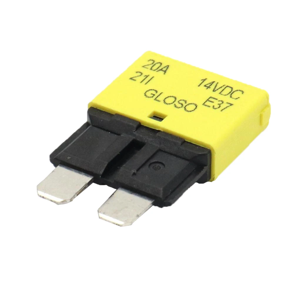 MagiDeal Universal Car Truck Mini Blade Fuses 24V 20A Manual Circuit Breaker