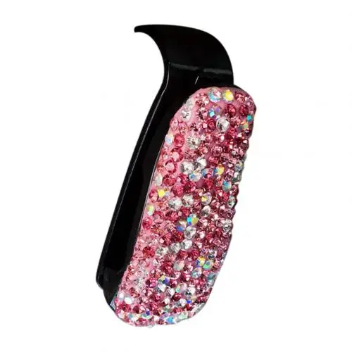 Pink Multicolor Автомобильный солнцезащитный козырек, солнечные очки, очки билет держатель зажим - Название цвета: Pink Multicolor