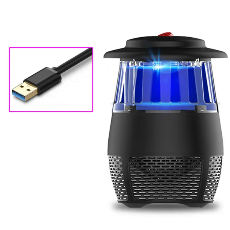 

1 Pc Mosquito Killer Household Mute Electric Mosquito Killer USB LED Lamp Fly Insect Catching Trap 19.5*14cm
