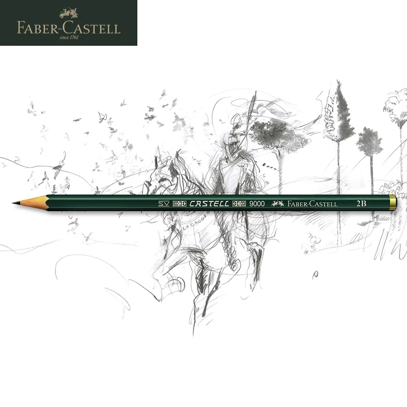 Faber Castell Питт графитовые комплект 9000 олова 11/19/26/33 Профессиональный эскизов карандаши для рисования набор 112972 112973 112974 112977