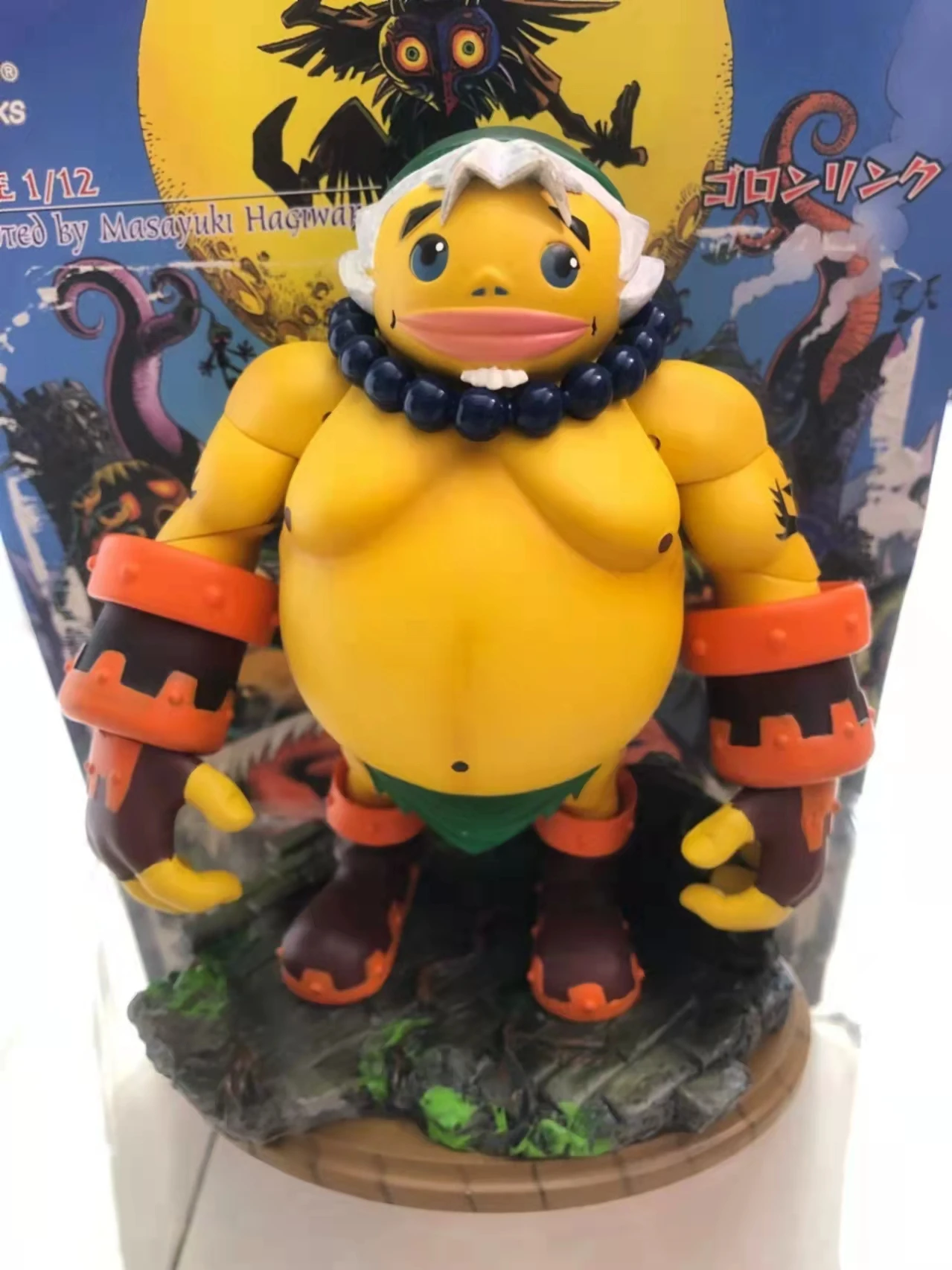 Figura de ação goron link homem majora máscara pvc modelo