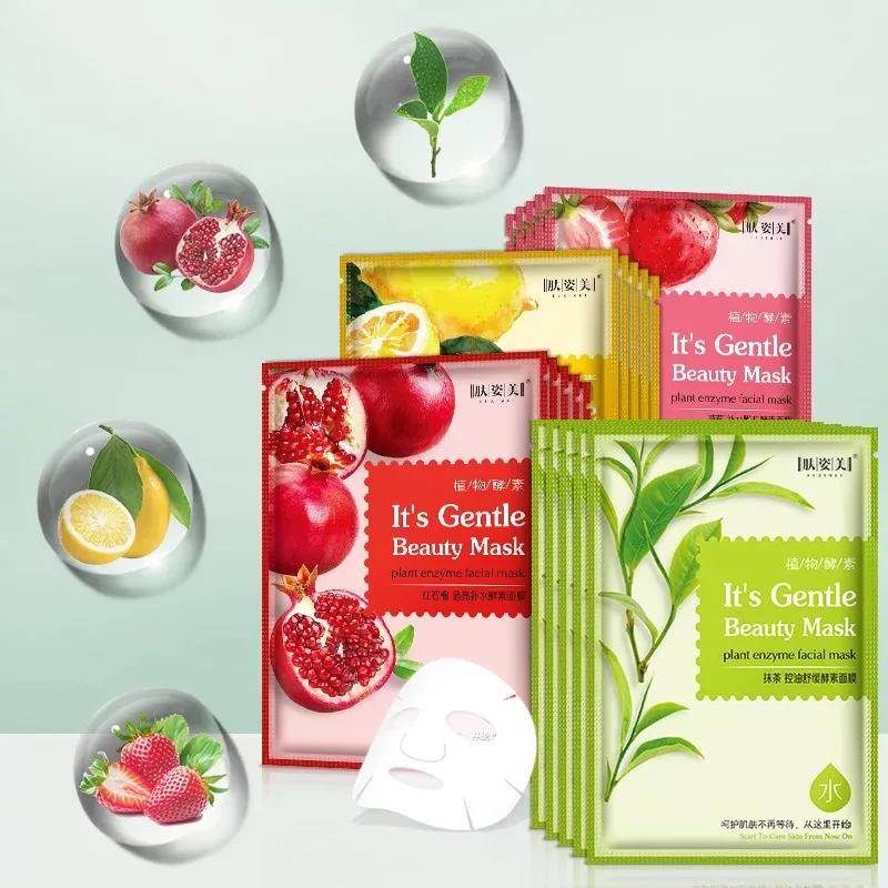 Popular fresh fruit Vitamin C whitening  collagen face mask