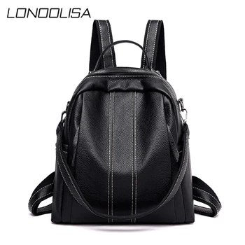 

Multi-function Women Backpack High Quality Soft Leather Backpacks for Teenage Girls Shoulder Bag Travel Backpack Mochilas Mujer
