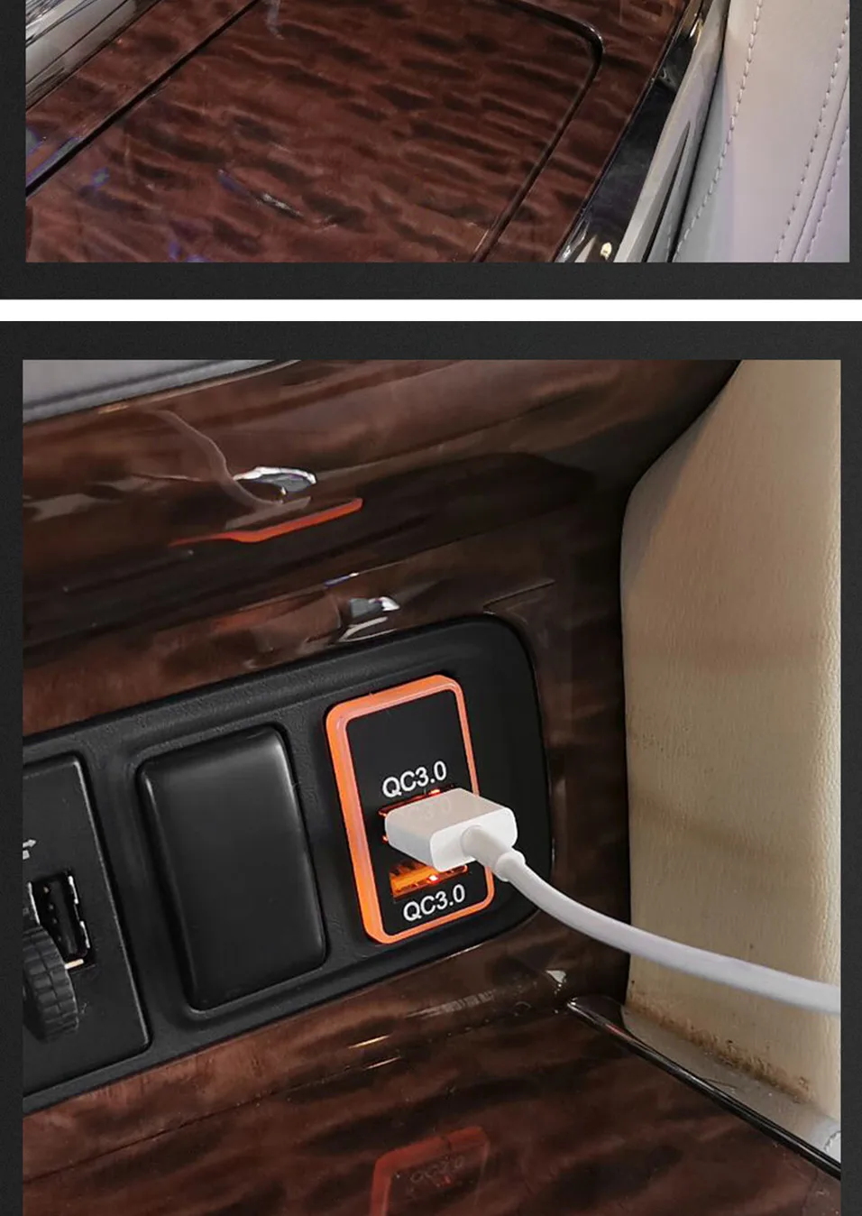 Usb порт быстрой зарядки для nissan y62 patrol nissan patrol y62 аксессуары для интерьера y62 U дисковая розетка