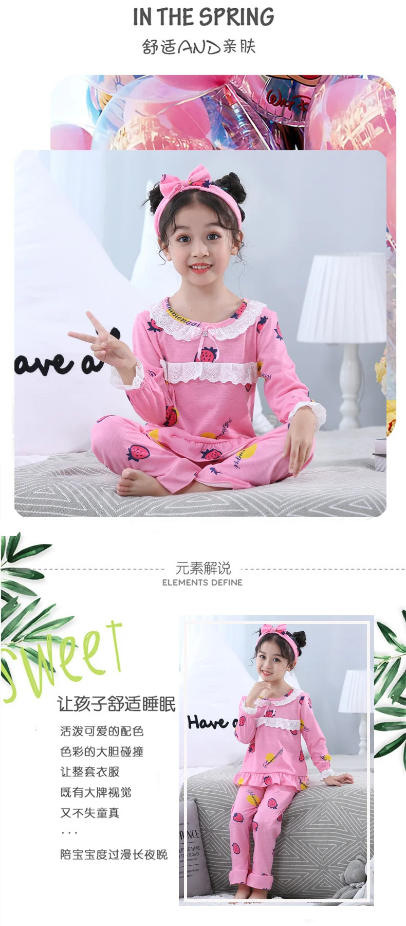 Комплекты детской одежды; одежда для сна для мальчиков; детские пижамы с ананасом; комплект хлопковой пижамы с рисунком для маленьких девочек; осенние пижамы