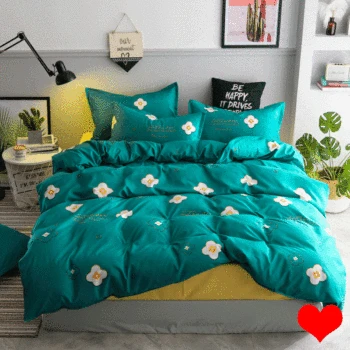 

Nordic Duvet Cover Set 220x240 Floral Modern Couple Bed Quilt Cover Bed Sheet and Pillowcase Bedding Set King Size Single Double