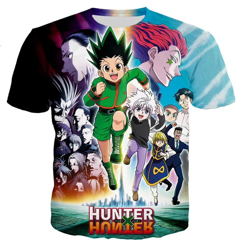 Hunter X Anime T Shirt Clothes Camisetas Manga For Men Tops Ropa Hombre Streetwear Camisa Masculina Verano Koszulki | Мужская одежда