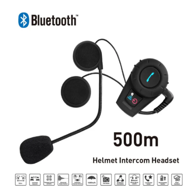 Гарнитура для мотоциклетного шлема Freedconn водонепроницаемая Bluetooth гарнитура 500 м 1