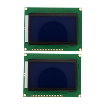 

128x64 DOTS LCD Module 5V Blue Screen 12864 LCD with Backlight ST7920 Parallel Port LCD12864