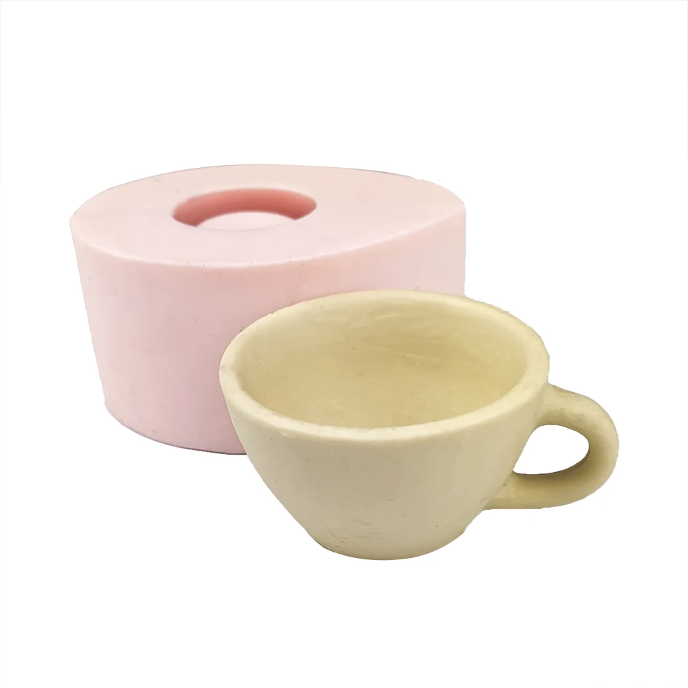 Qt0329 Przy Stampo Per Candele Di Compleanno In Silicone Per Matrimoni Stampi Per Tazze 3D Stampi Per Sapone Per Tazza Da Tè Pomeridiano Stampi In Res