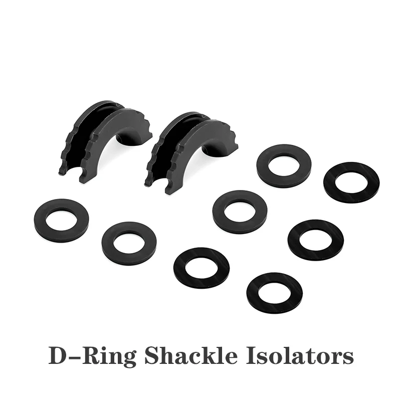 

A Pairs Black D-Ring Shackle Silicone Isolator For 3/4" Towing Shackles To Protect Bow Shackle & Reducing Noise Car Accessories