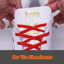 1 пара шнурков для обуви без завязок, круглые эластичные шнурки для детей и взрослых, кроссовки для отдыха, быстрая обувь, модные шнурки с металлическим острым носком