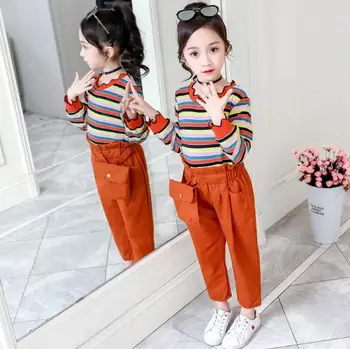 

Girls Spring Autumn Clothing Sets 2020 New Teenage Tracksuit Children Girl Outfits Two-piece School Kids Clothes Sports Suit