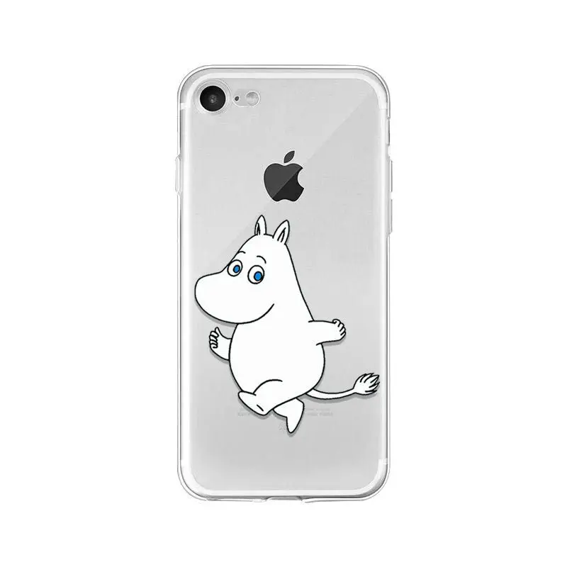 A14 MaiYaCa мультфильм милый Муми-Тролль Бегемот чехол для телефона для iPhone XR 11 Pro Max XS MAX 8 7 6 6S Plus X 5 5S SE - Цвет: A14