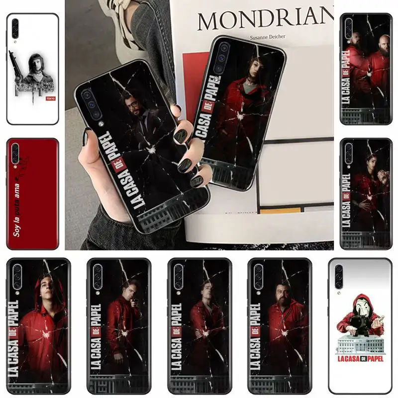 Милый чехол для телефона с испанским ТВ La casa de papel Bling Samsung Galaxy J2 J4 J5 J6 J7 J8 2016 2017 2018 Prime
