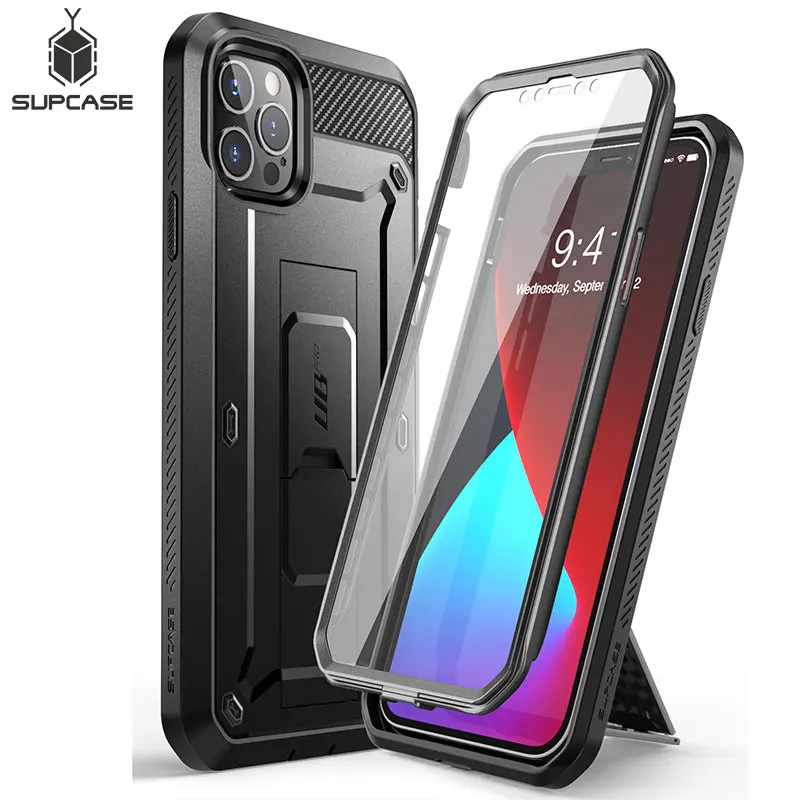 For iPhone 12 Pro Max Case 6.7 (2020) SUPCASE UB Pro Full-Body Rugged Holster Cover with Built-in Screen Protector & Kickstand  Best5