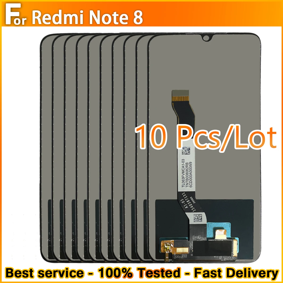 ЖК-дисплей с сенсорным экраном и дигитайзером для Xiaomi Redmi Note 8 10 шт./6 3 дюйма