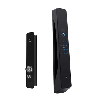 

OKLAR Fingerprint Smart Biometric Electronic Door Lock Touch Screen Digital Password Key Security Mortise Lock for Home Office