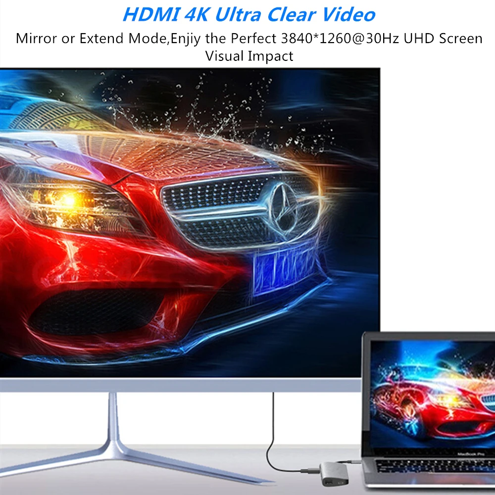 ОВБР Тип usb-C концентратор 8 в 1 Multi Функция кабель-Переходник USB C на 4K HDMI RJ45 TF/SD устройство для чтения карт USB 3,0 для быстрой Зарядное устройство адаптер док-станции