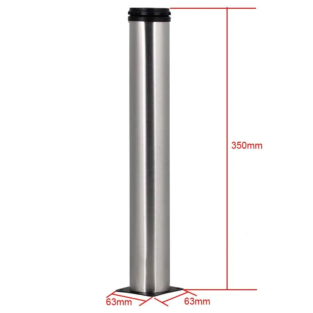 Stainless-Steel-Adjustable-Furniture-Cabinet-Sofa-TV-Bed-350mm-Feet-Legs-Pack-of-4