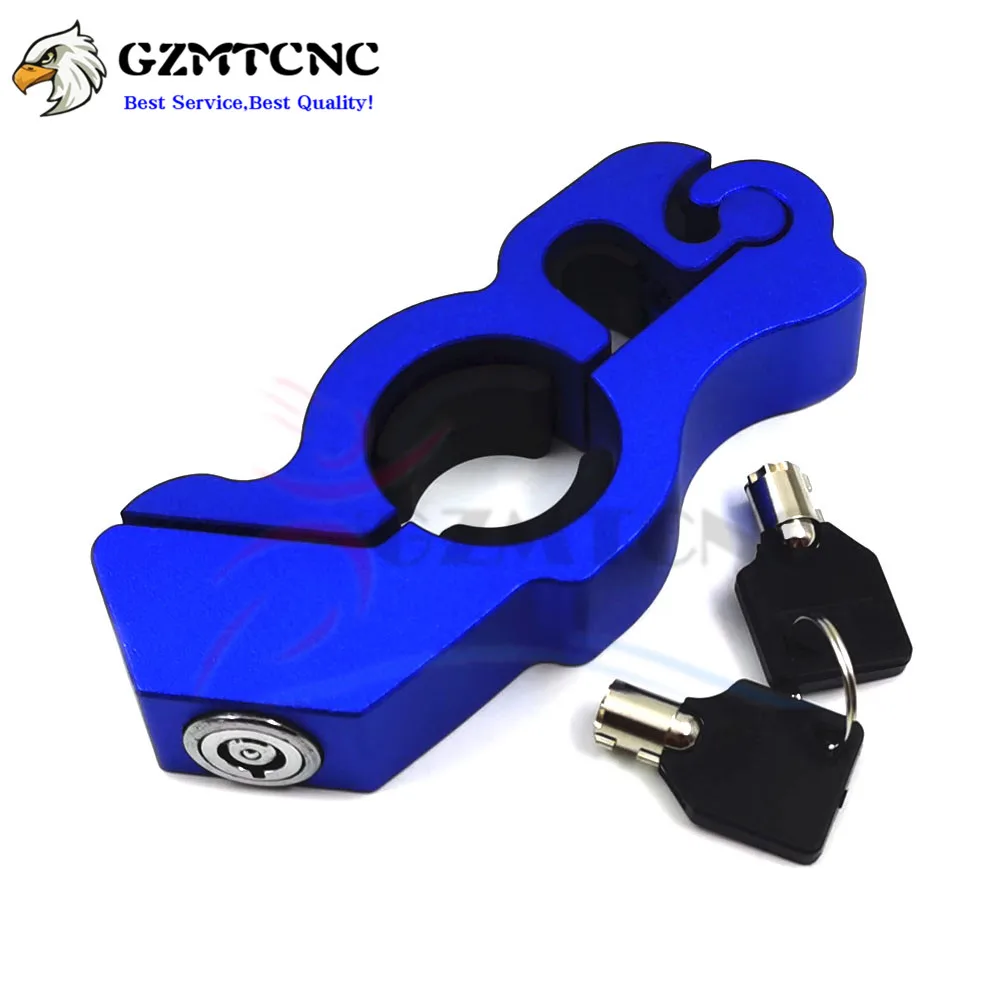 Moto Safety Locks Motorcycle Handlebar Lock Fit Grip Street Security Scooter Atv Dirt Bikes Auto Theft Protection motorcycle lock
