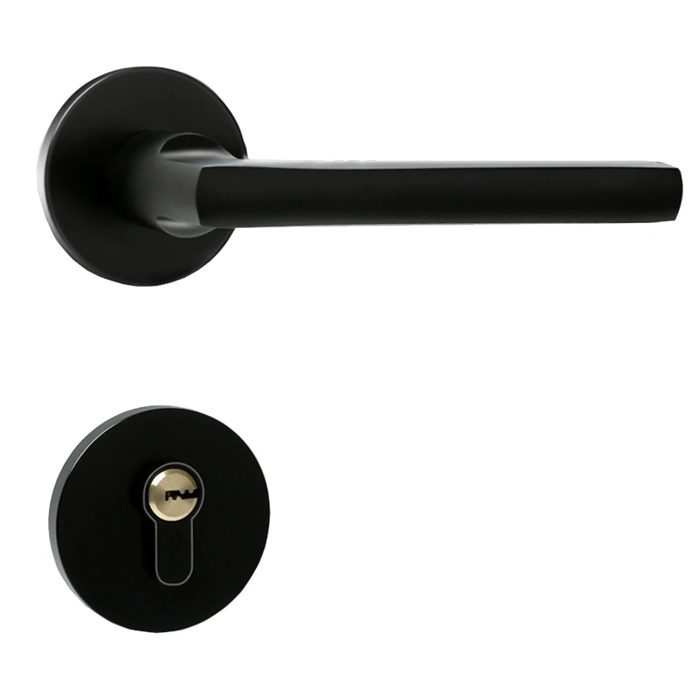 

Home Security Hardware Entry Space Aluminum Furniture Practical Interior Door Lock Split Bedroom Ultra Silent Handle Smooth