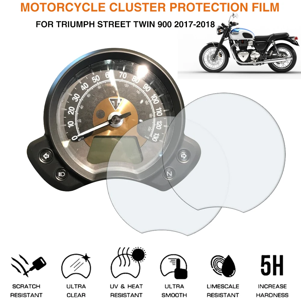 

Motorcycle Cluster Scratch Protection Film Dashboard Instrument Speedometer Screen Sticker For TRIUMPH STREET TWIN 900 2017-2018
