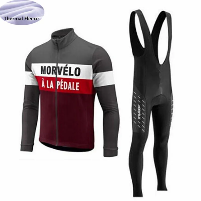 Ropa Ciclismo MORVELO pro велосипедной команды Джерси для мужчин с длинным рукавом зимняя