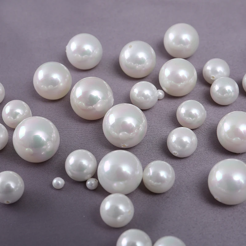 

Artificial Pure White Imitation Pearl Advanced Deep Sea Shell Pearl Round Loose Beads Handmade DIY Necklace Bracelet Accessories